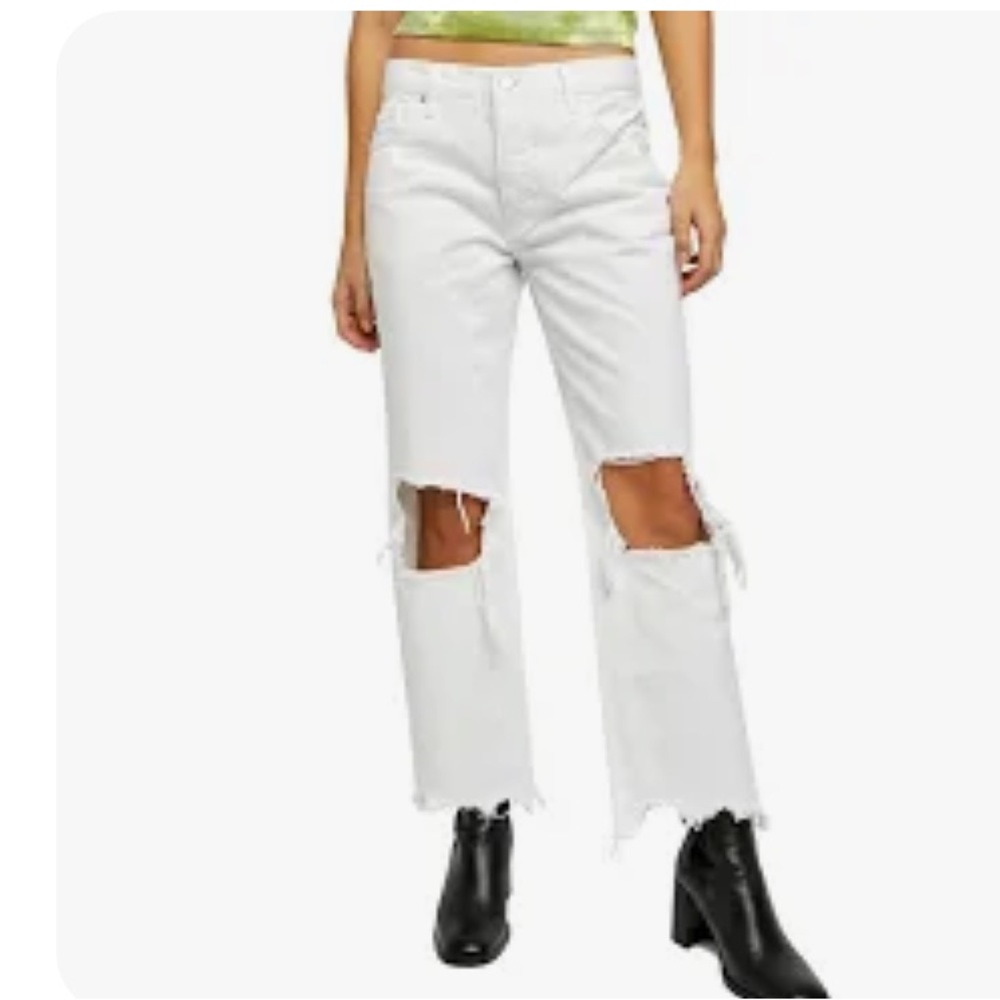 Free People ‘Maggie Mid Rise Straight’ Jeans size 26